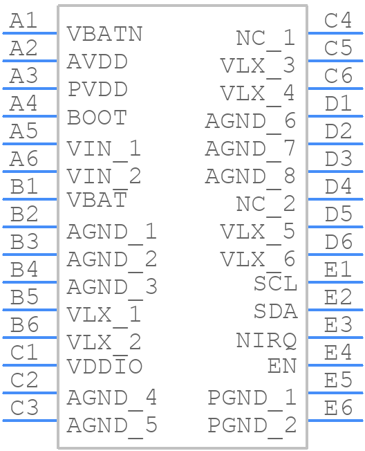 DA9155M-02U72 - Renesas Electronics - PCB symbol
