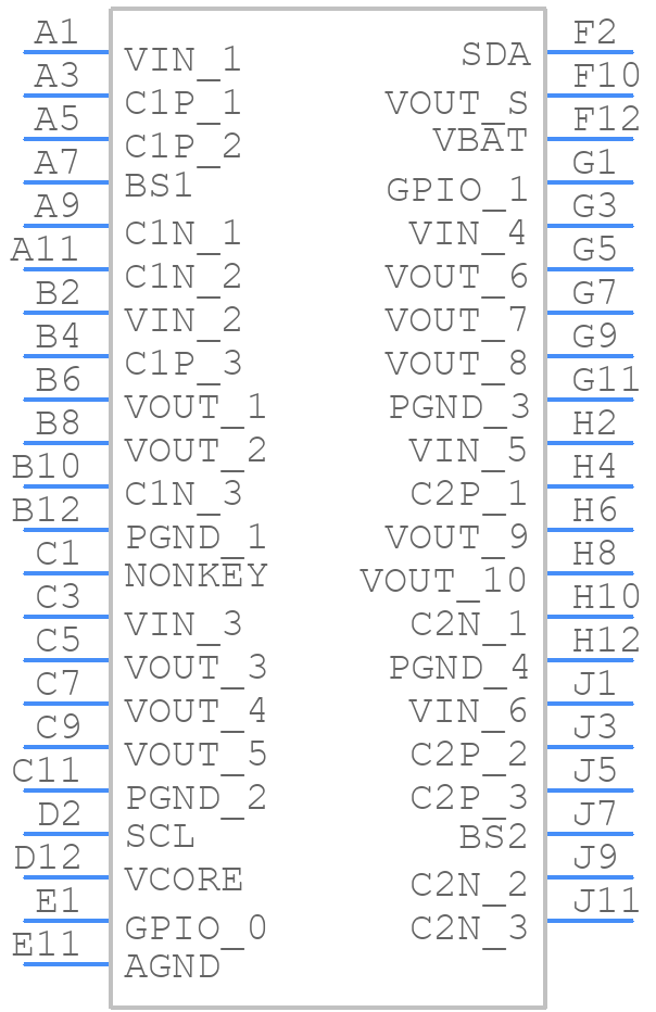 DA9313-04VK2 - Renesas Electronics - PCB symbol