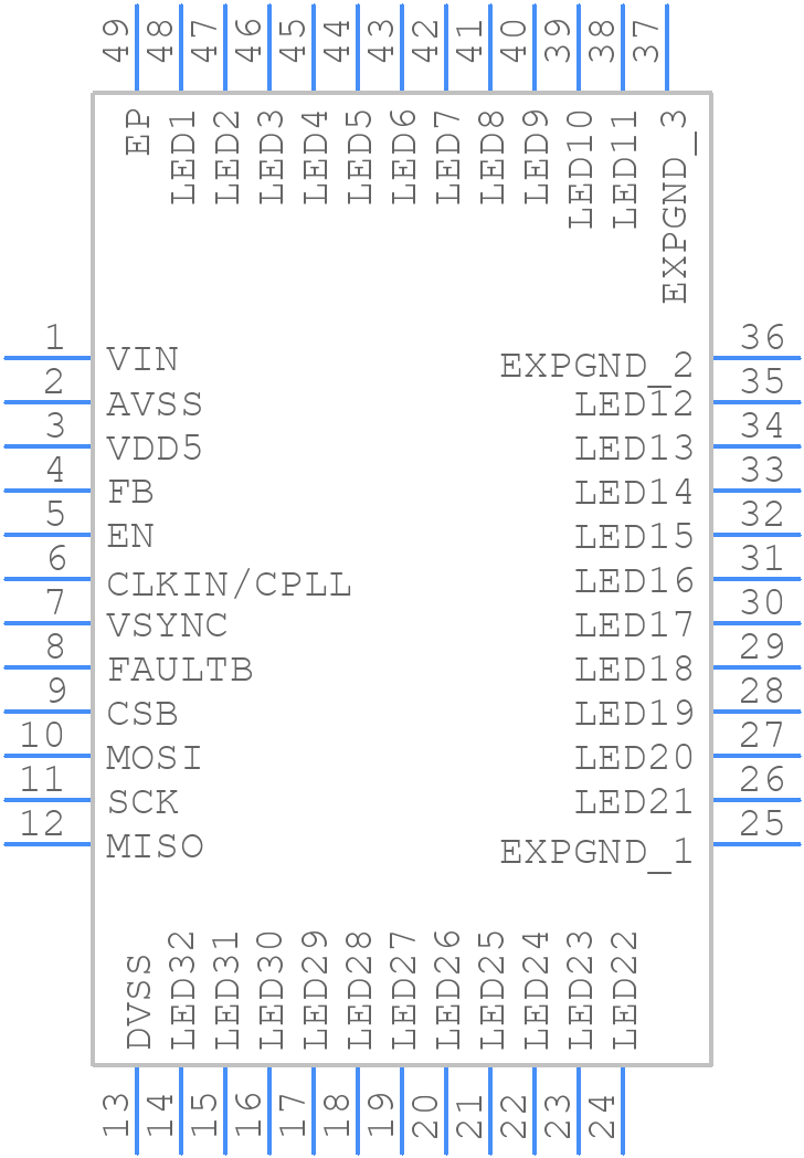 iW7039S-00-QFN4 - Renesas Electronics - PCB symbol