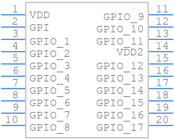 SLG46621V - Renesas Electronics - PCB symbol