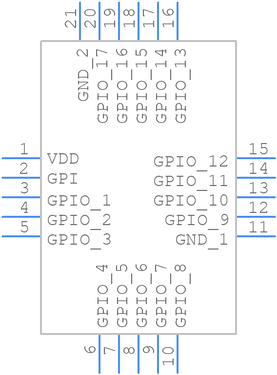 SLG46625-AP - Renesas Electronics - PCB symbol