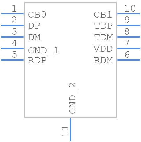 SLG55550AV - Renesas Electronics - PCB symbol