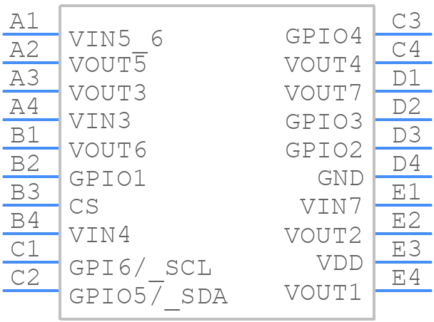 SLG51000 - Renesas Electronics - PCB symbol