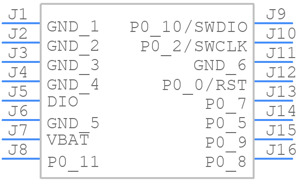 BDE-BLEM301 - Renesas Electronics - PCB symbol