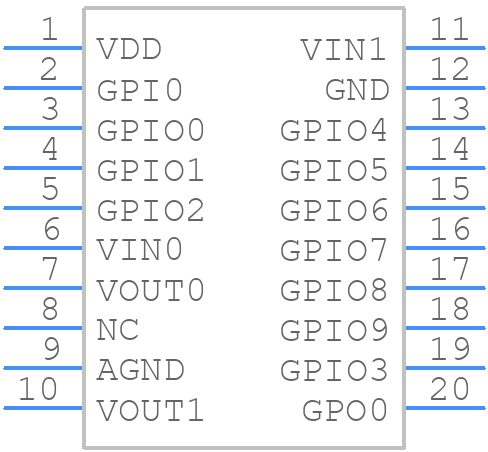 SLG46867M - Renesas Electronics - PCB symbol