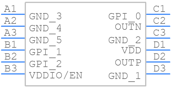 DA7283-01V4C - Renesas Electronics - PCB symbol