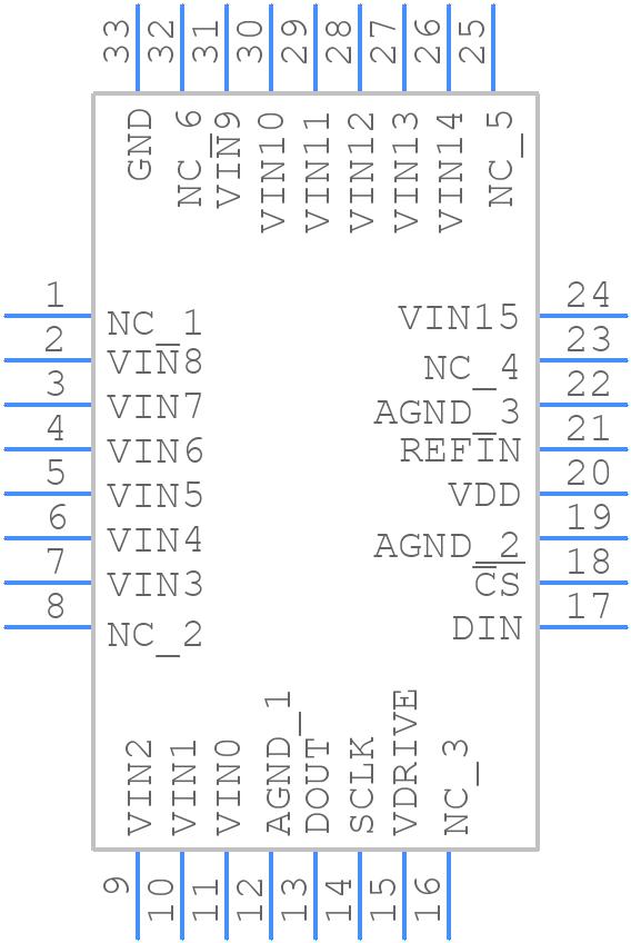 AD7490WBCSZ - Analog Devices - PCB symbol