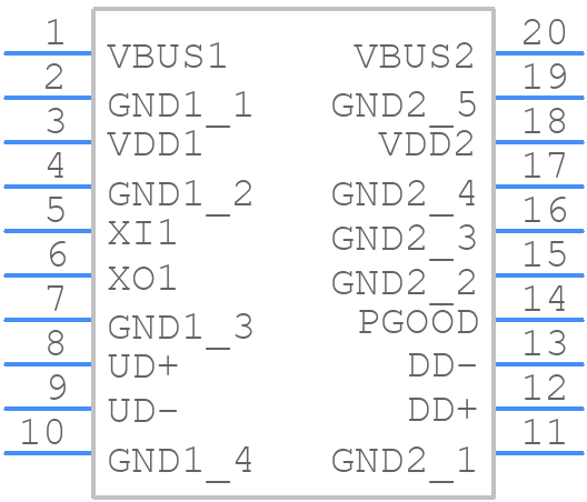 ADUM4165BRIZ - Analog Devices - PCB symbol