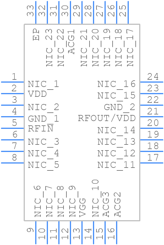HMC1049SCPZ-EP-R7 - Analog Devices - PCB symbol