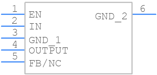 TPS75618KTTTG3 - Texas Instruments - PCB symbol