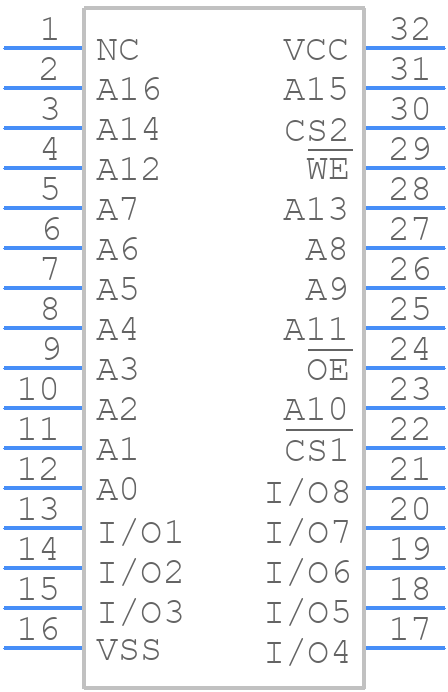 HY628100BLLG-70 - HYUNDAI - PCB symbol
