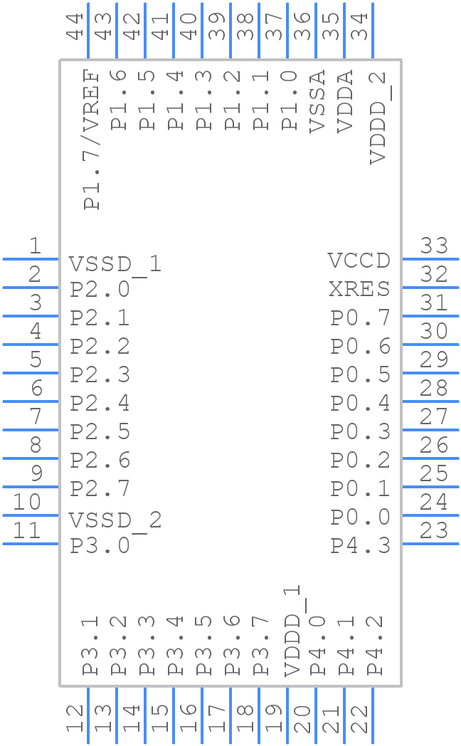 CY8C4126AXI-M443 - Infineon - PCB symbol