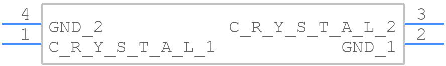 7B12000162 - TXC CORPORATION - PCB symbol