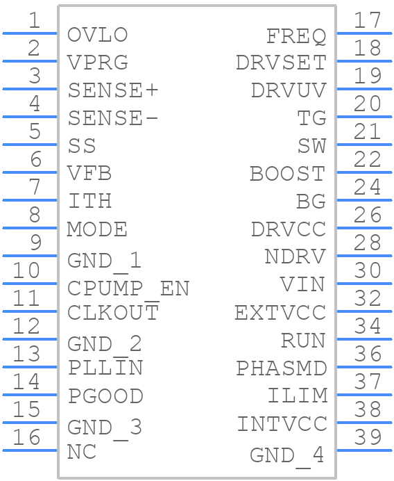 LTC3895HFE#PBF - Analog Devices - PCB symbol