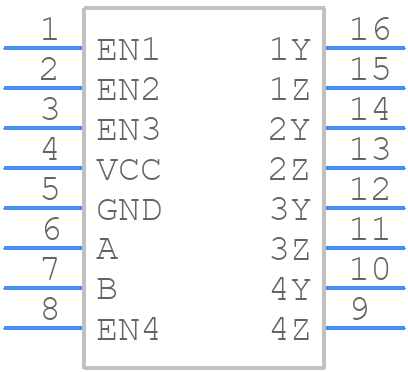 SN65LVDS104DG4 - Texas Instruments - PCB symbol