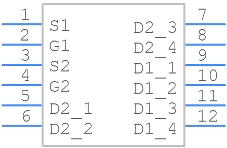 NVMFD5C668NLT1G - onsemi - PCB symbol