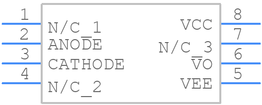 HCPL-T251-000E - Avago Technologies - PCB symbol