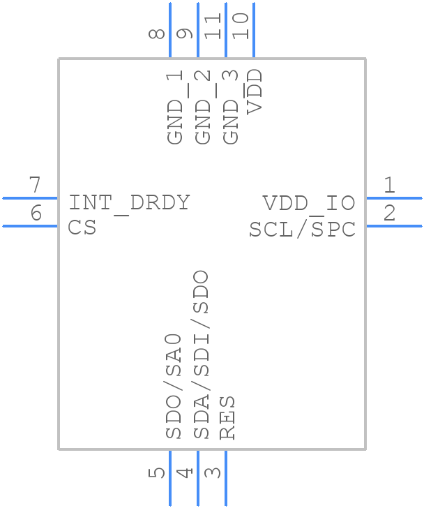 LPS33HW - STMicroelectronics - PCB symbol