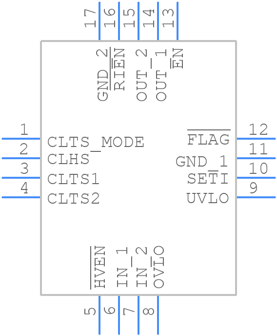 MAX17523AATE+ - Analog Devices - PCB symbol