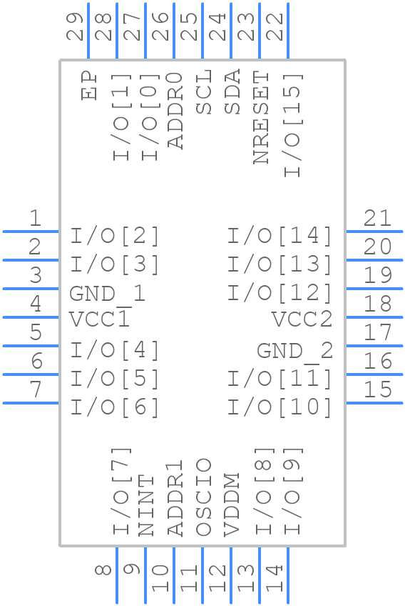 SX1509IULTRT - SEMTECH - PCB symbol