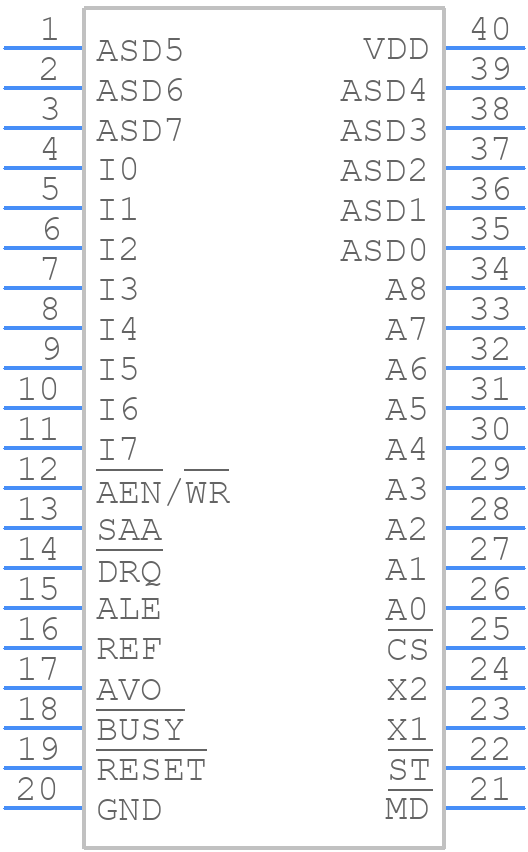 UPD7759C - NEC - PCB symbol