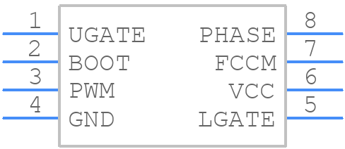 ISL6208CBZ - Renesas Electronics - PCB symbol