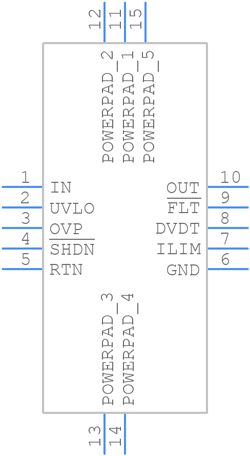 TPS26622DRCR - Texas Instruments - PCB symbol
