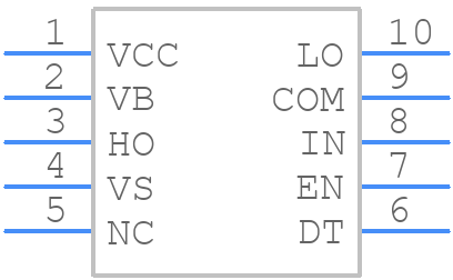 DGD05463M10-13 - Diodes Incorporated - PCB symbol