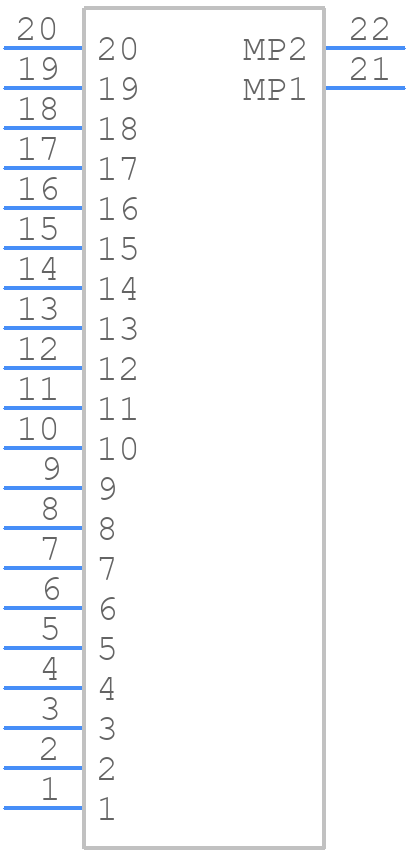DF14A-20P-1.25H(35) - Hirose - PCB symbol
