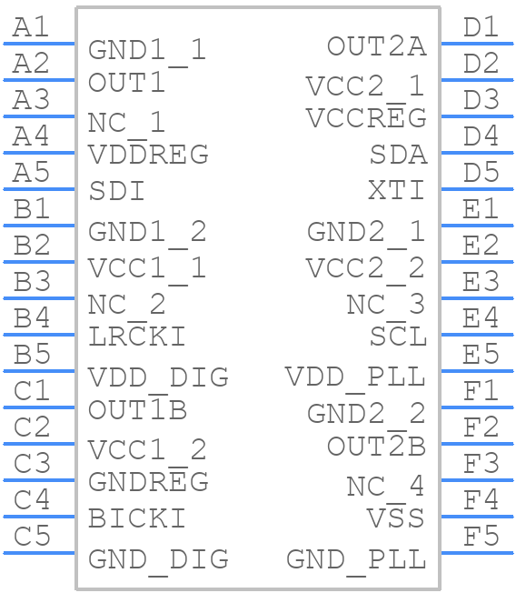 STA333IS - STMicroelectronics - PCB symbol