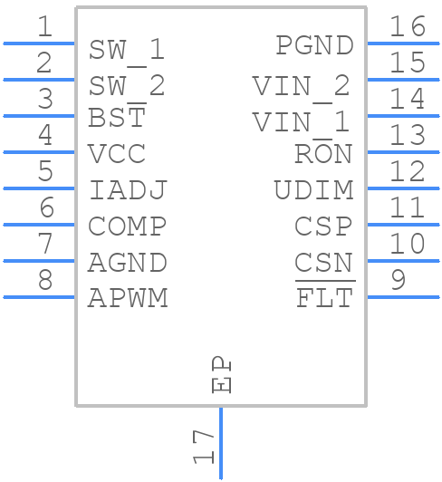 TPS92643QPWPRQ1 - Texas Instruments - PCB symbol