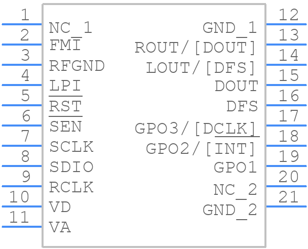 SI4704-D60-GMR - Skyworks - PCB symbol