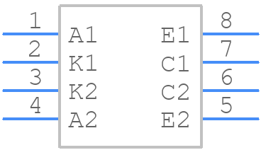 ILD74 - Isocom - PCB symbol