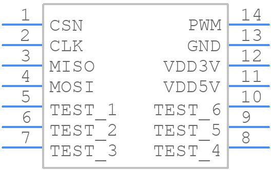 AS5048A-HTSP - ams OSRAM - PCB symbol