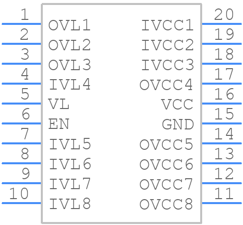 MAX3017EUP - Analog Devices - PCB symbol