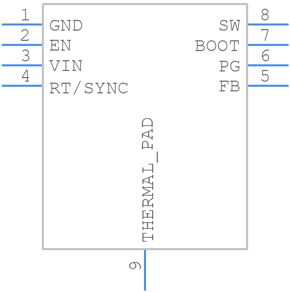 LMR38010SDDAR - Texas Instruments - PCB symbol