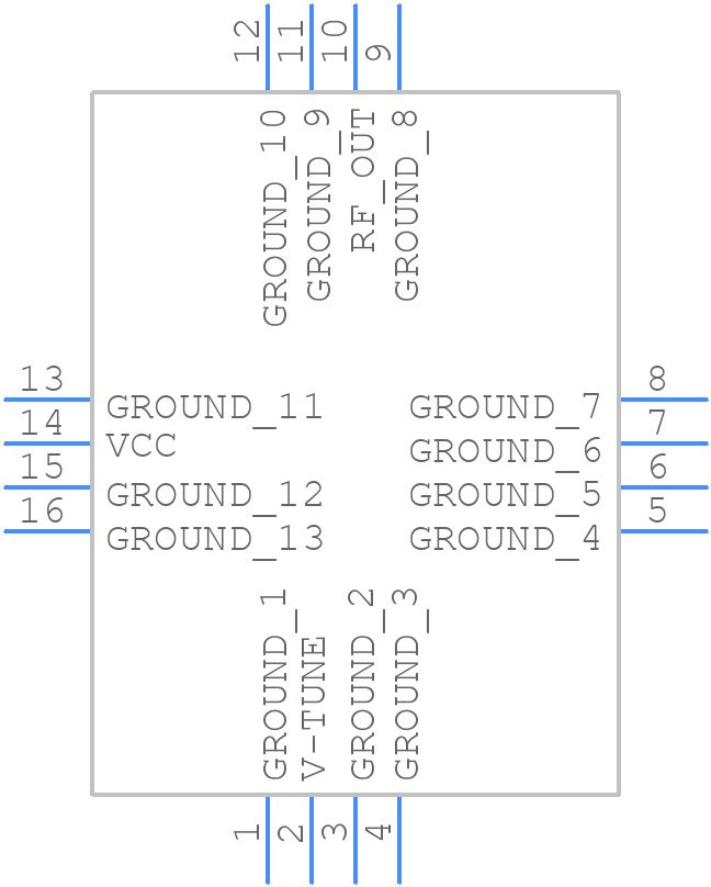 ROS-2536C-119+ - Mini-Circuits - PCB symbol