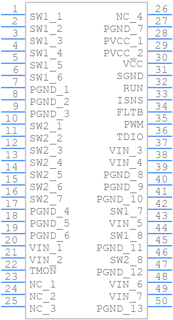 ltc7051 - Analog Devices - PCB symbol