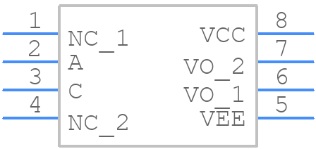 VO3120-X007T - Vishay - PCB symbol