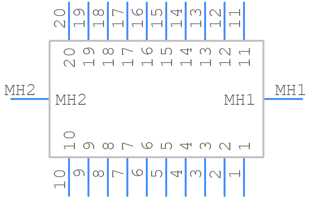M80-4TE2042F3 - Harwin - PCB symbol