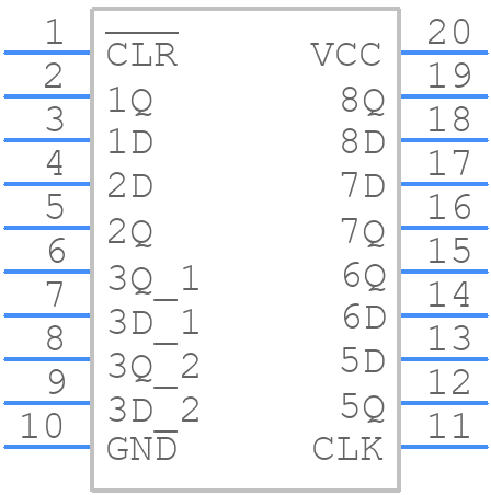 SN74HCS273PWR - Texas Instruments - PCB symbol