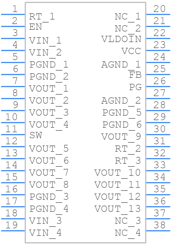 TLVM13620RDHR - Texas Instruments - PCB symbol