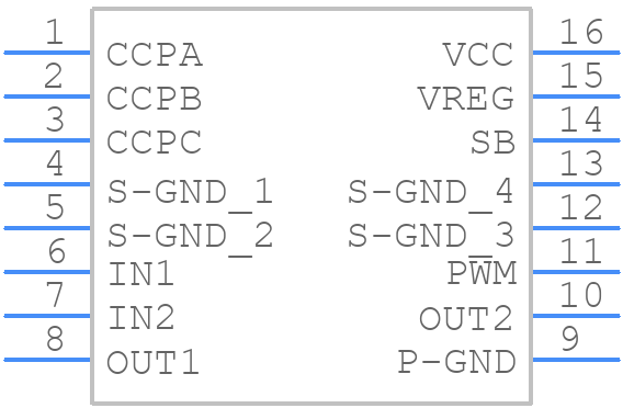 TB6549PG - Toshiba - PCB symbol