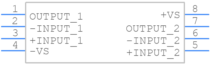 OPA2830IDRG4 - Texas Instruments - PCB symbol