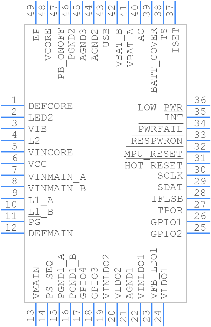 TPS65014RGZTG4 - Texas Instruments - PCB symbol