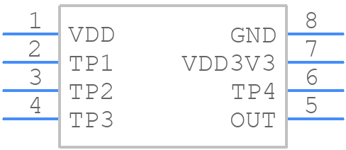 AS5070A-HSOT - ams OSRAM - PCB symbol