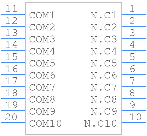 SSGM1A0100 - ALPS Electric - PCB symbol