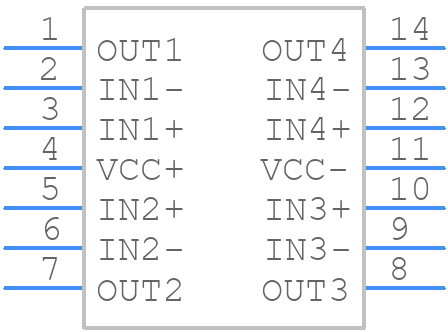 TS1874IYDT - STMicroelectronics - PCB symbol