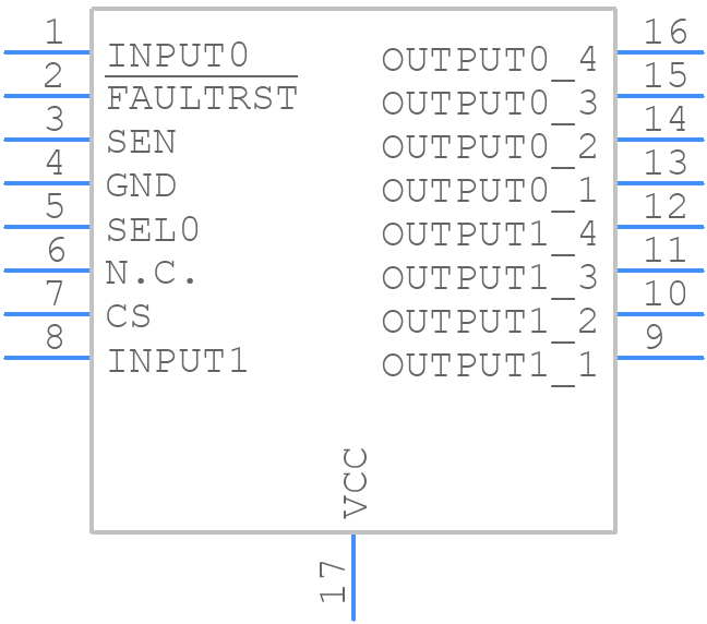 VND7E025AJ - STMicroelectronics - PCB symbol