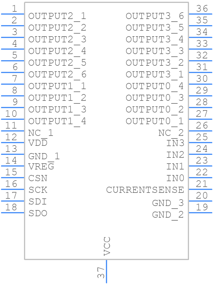 VNQ7003SY - STMicroelectronics - PCB symbol